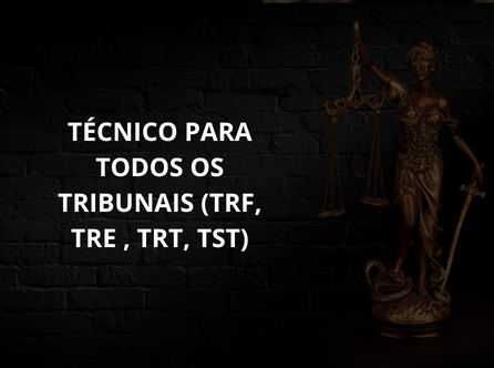 TÉCNICO PARA TODOS OS TRIBUNAIS (TRF, TRE , TRT, TST)